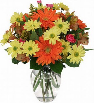  Bilecik çiçekçi hediye sevgilime hediye çiçek  vazo içerisinde karışık mevsim çiçekleri