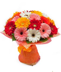 Renkli gerbera buketi  Bilecik çiçekçi anneler günü çiçek yolla 