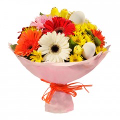 Karışık mevsim buketi Mevsimsel çiçek  Bilecik çiçekçi internetten çiçek siparişi 