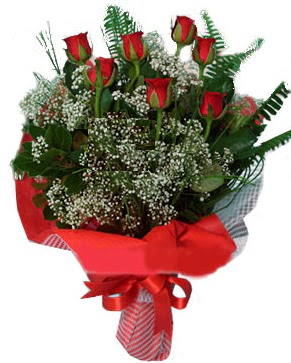 7 kırmızı gül buketi  Bilecik çiçekçi çiçek servisi , çiçekçi adresleri 