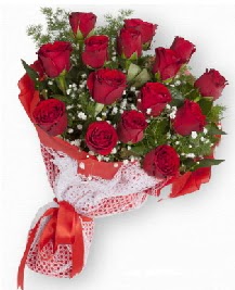 11 kırmızı gülden buket  Bilecik çiçekçi güvenli kaliteli hızlı çiçek 