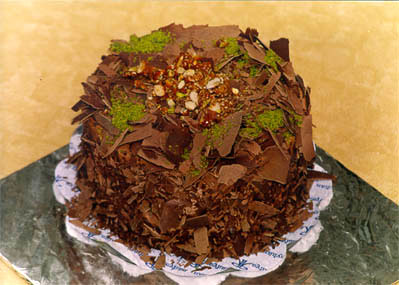 Çikolatali 4 ila 6 kisilik yas pasta  Bilecik çiçekçi çiçek gönderme sitemiz güvenlidir 