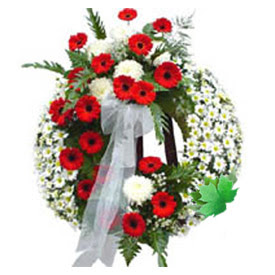 Cenaze çelengi cenaze çiçek modeli  Bilecik çiçekçi uluslararası çiçek gönderme 
