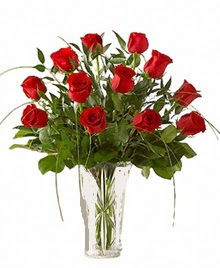 cam yada mika vazo içerisinde 9 kirmizi gül  Bilecik çiçekçi çiçek siparişi sitesi 