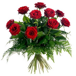  Bilecik çiçekçi çiçek gönderme  10 adet kırmızı gülden buket