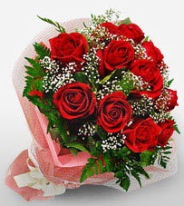 12 adet kırmızı güllerden kaliteli gül  Bilecik çiçekçi çiçek siparişi vermek 